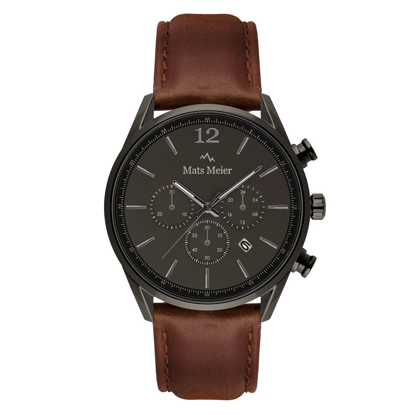 Grand Combin chronograph mens watch and beads bracelets giftset