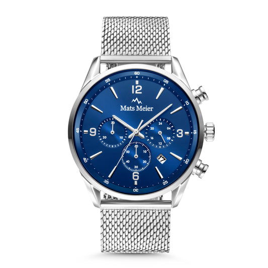Grand Combin chronograph mens watch and watch box gift set