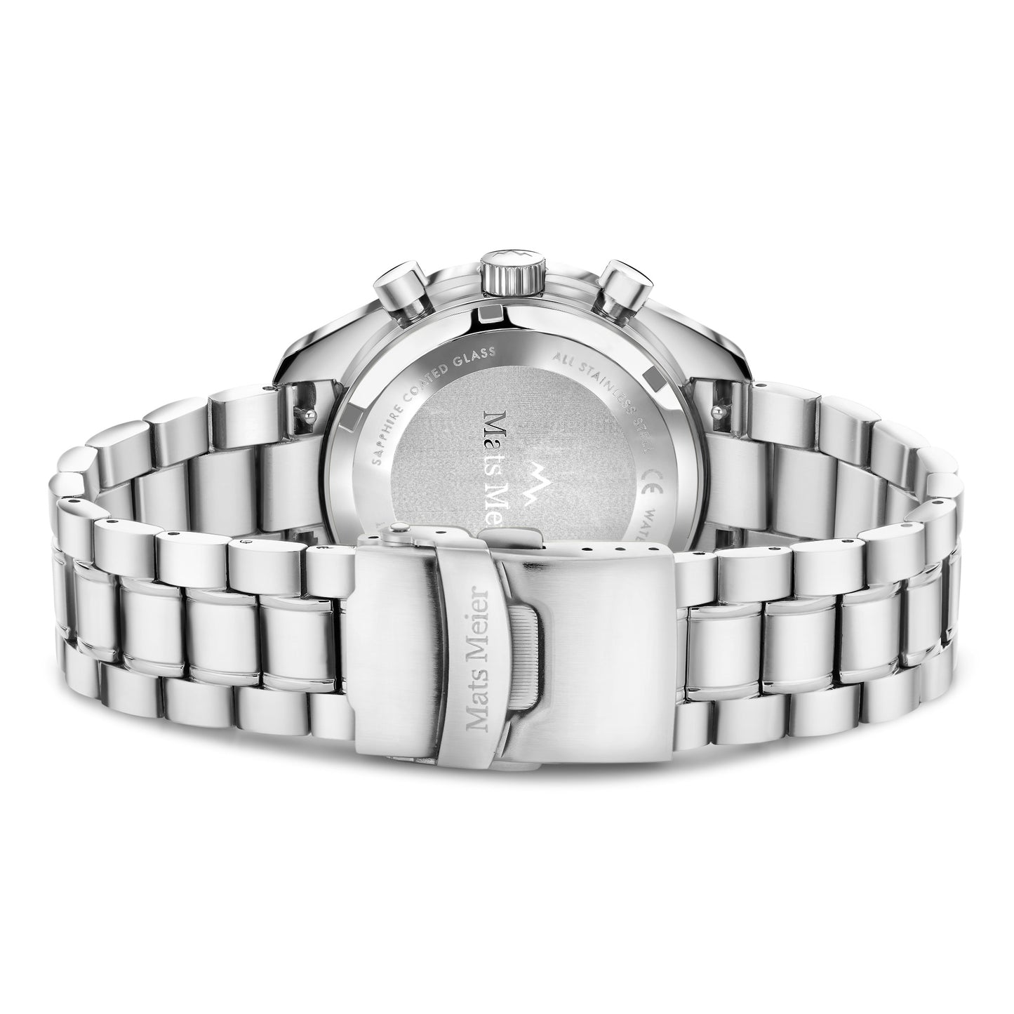 Arosa Racing chronograph mens watch silver coloured and black