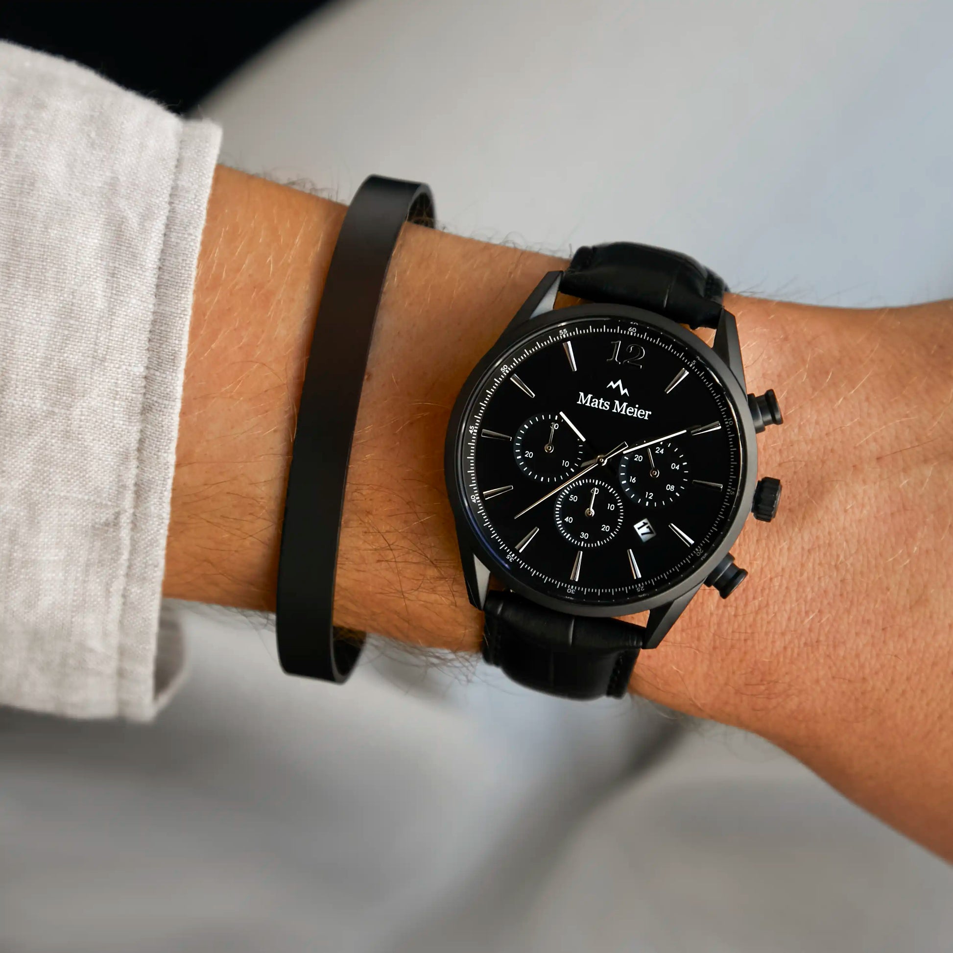 Annecy Black Steel Bracelet