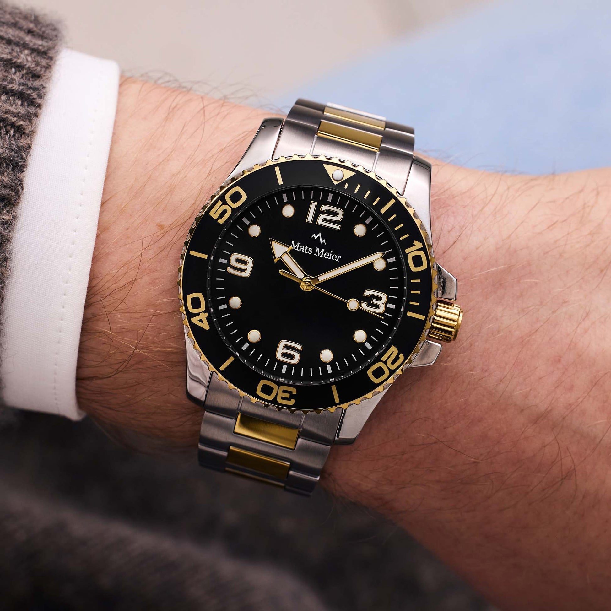 Ponte Dei Salti men's watch silver and gold coloured