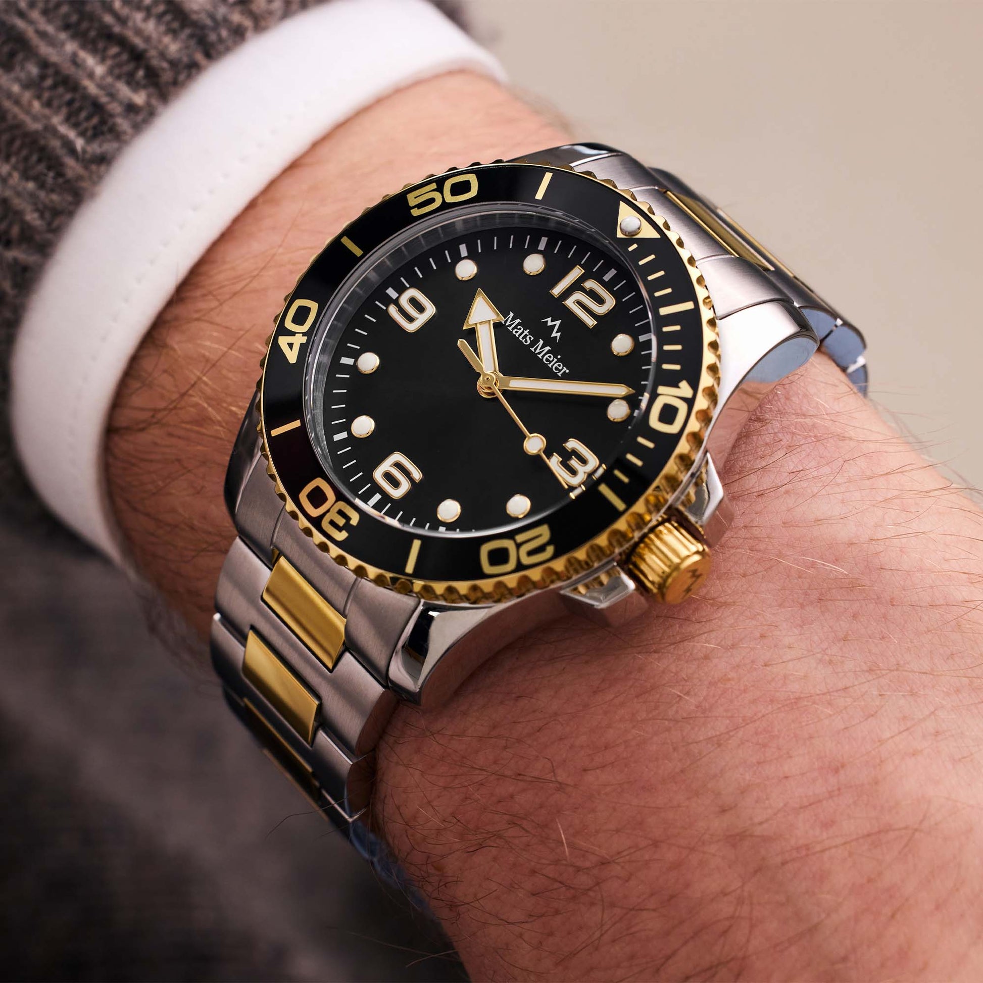 Ponte Dei Salti men's watch silver and gold coloured
