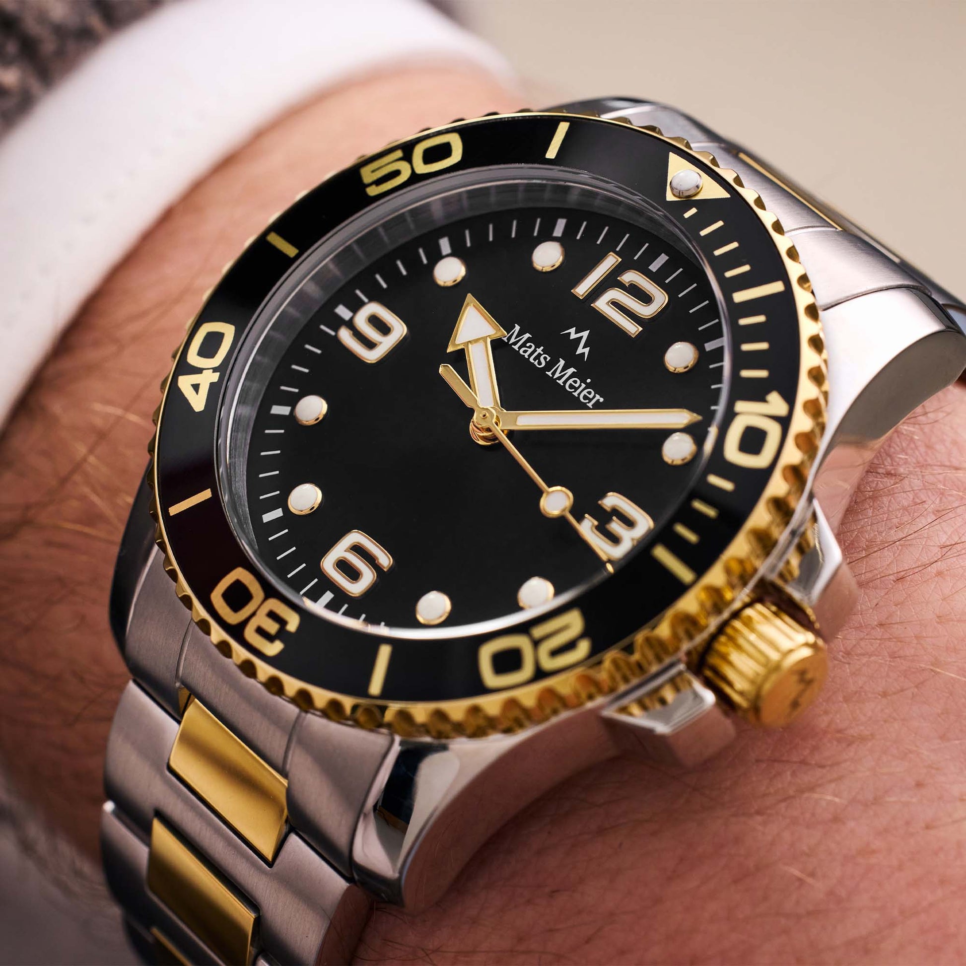 Ponte Dei Salti men's watch silver and gold coloured