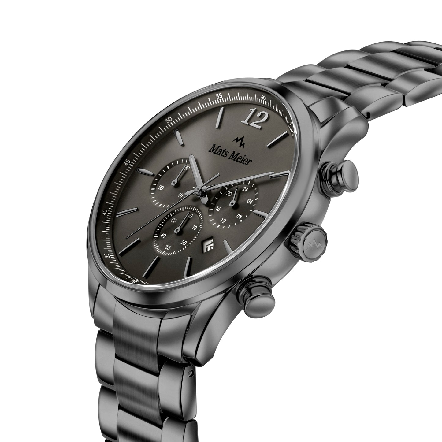 Grand Cornier chronograph mens watch gunmetal   