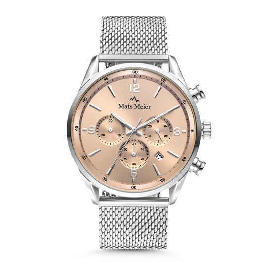 Grand Combin chronograph mens watch and watch box gift set