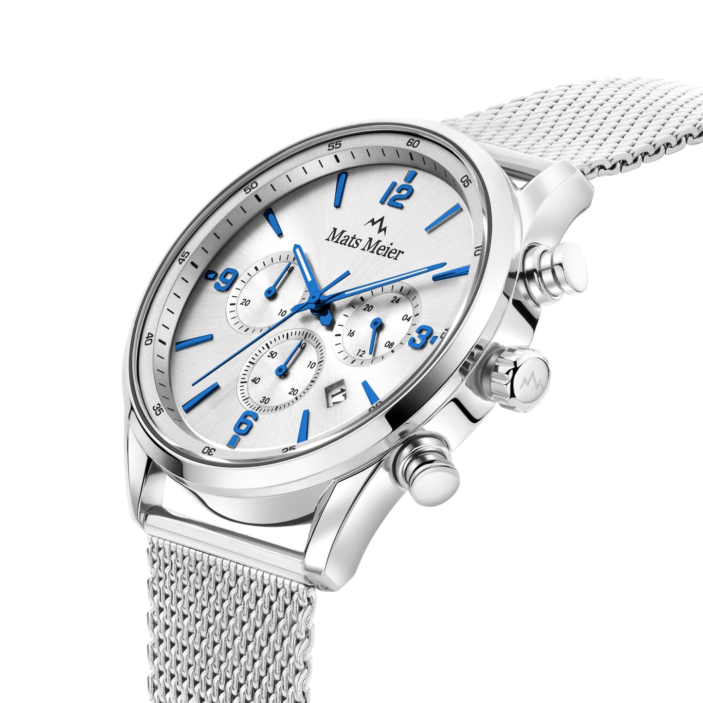 Grand Combin chronograph mens watch and watch box gift set