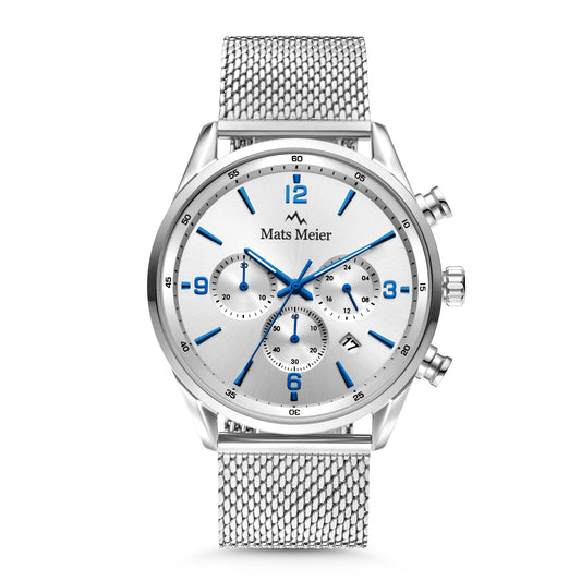 Grand Combin chronograph mens watch and watch box gift set