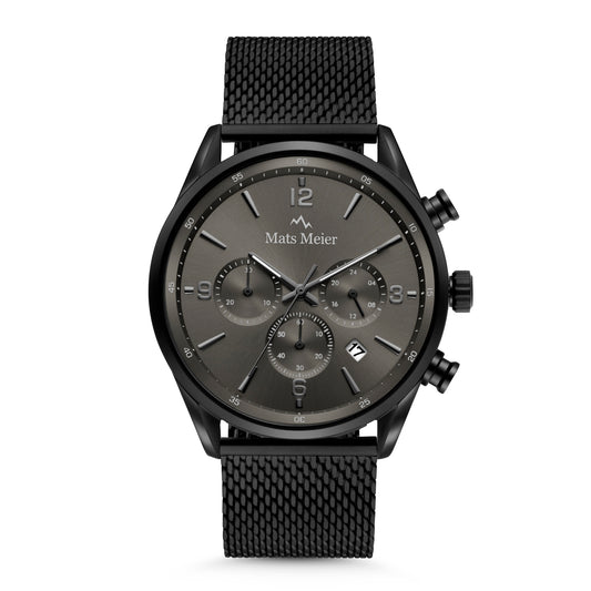 Grand Cornier chronograph men's watch matte black colored   