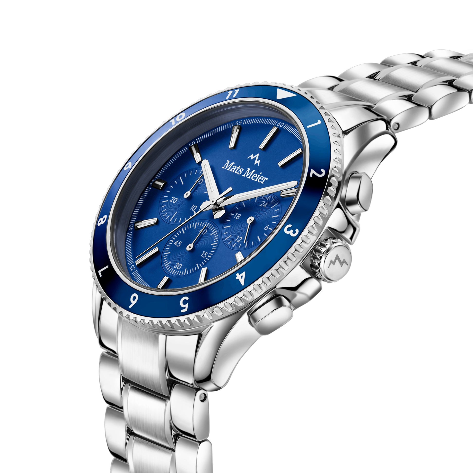 Grand Combin chronograph mens watch and watch box gift set