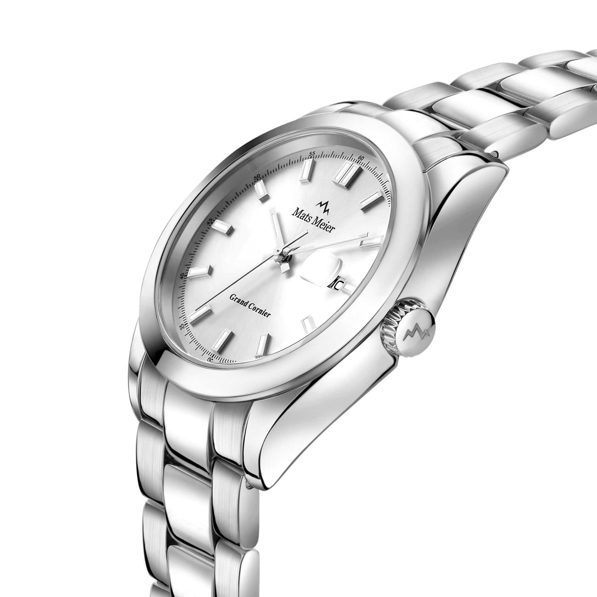 Grand Cornier mens watch silver coloured   