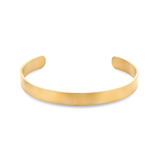 Annecy Matt Gold Colored Steel Bracelet