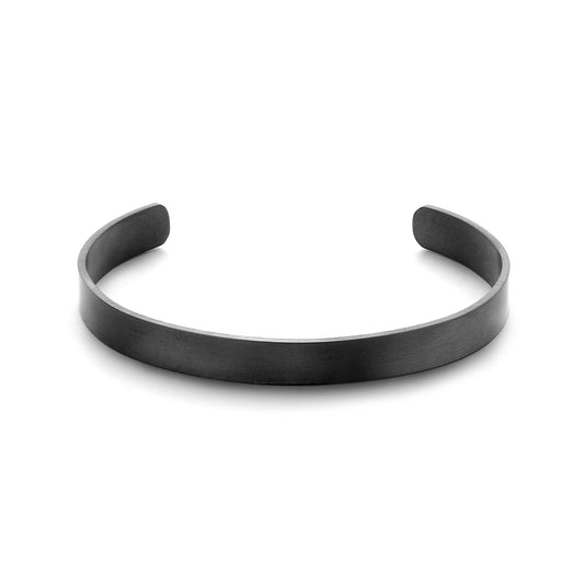 Annecy Matt Black Steel Bracelet