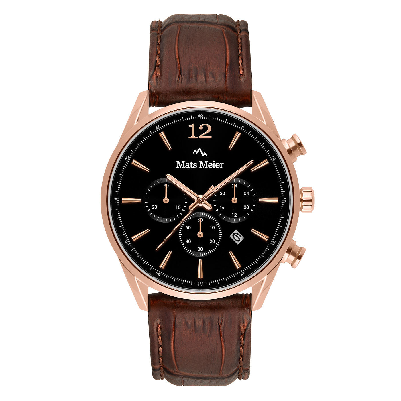 Grand Cornier chronograph mens watch black / brown   