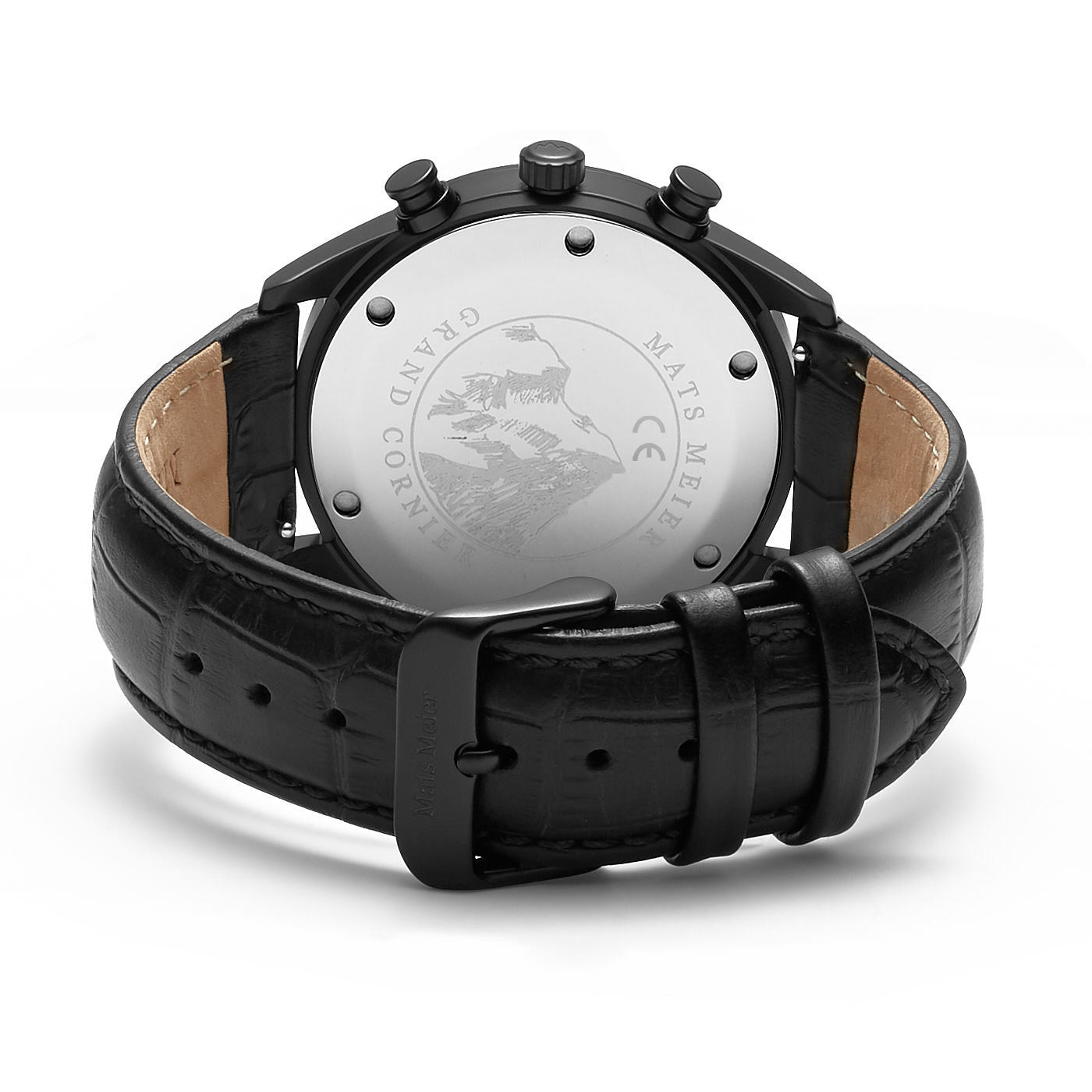 Grand Cornier chronograph mens watch matte black   