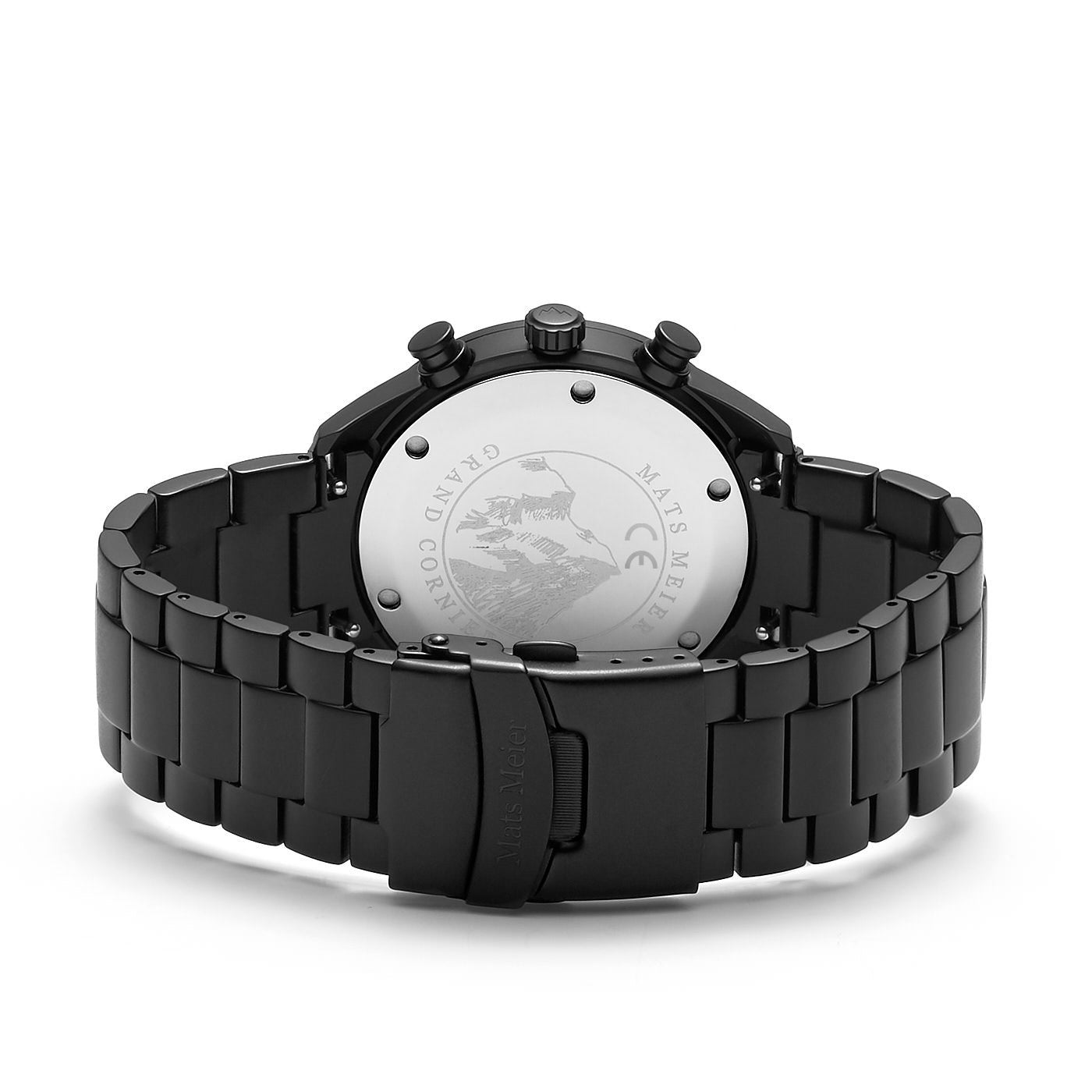 Grand Cornier chronograph mens watch matte black   