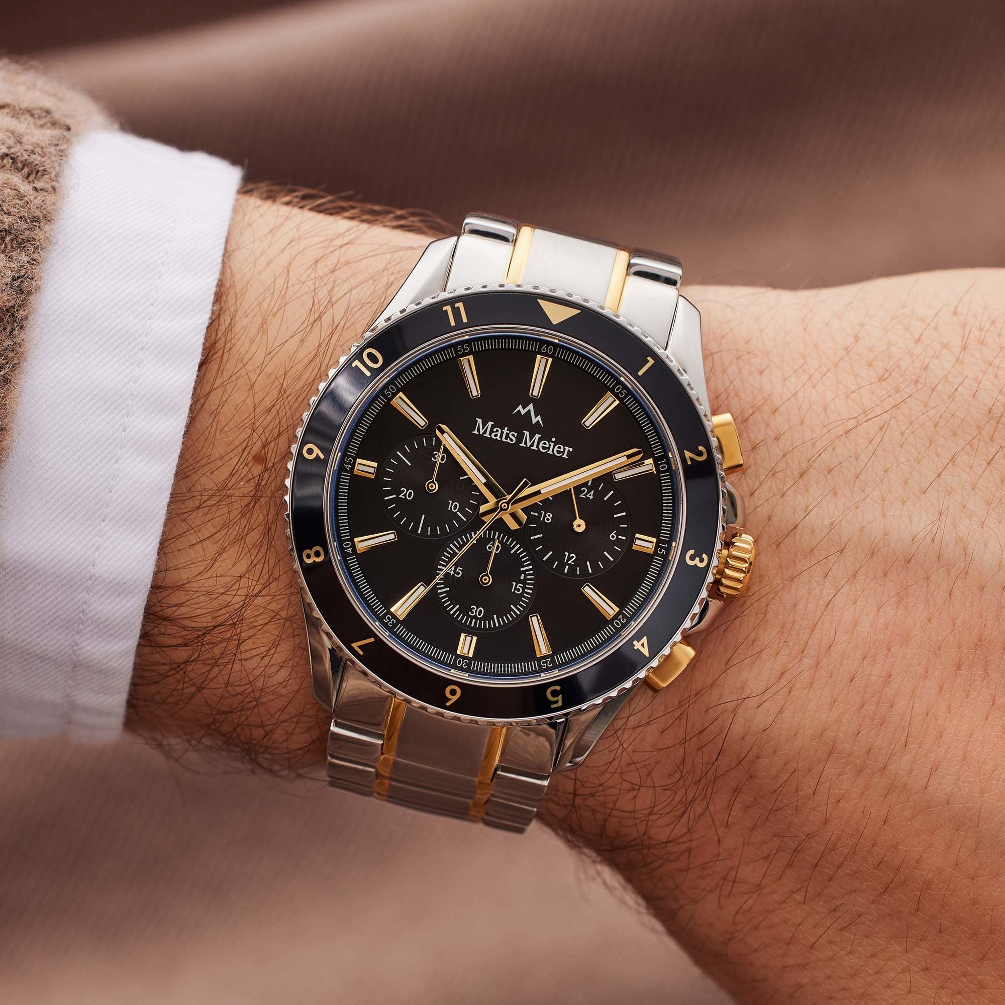 Ponte Dei Salti Mens Watch Gold / Silver – Mats Meier