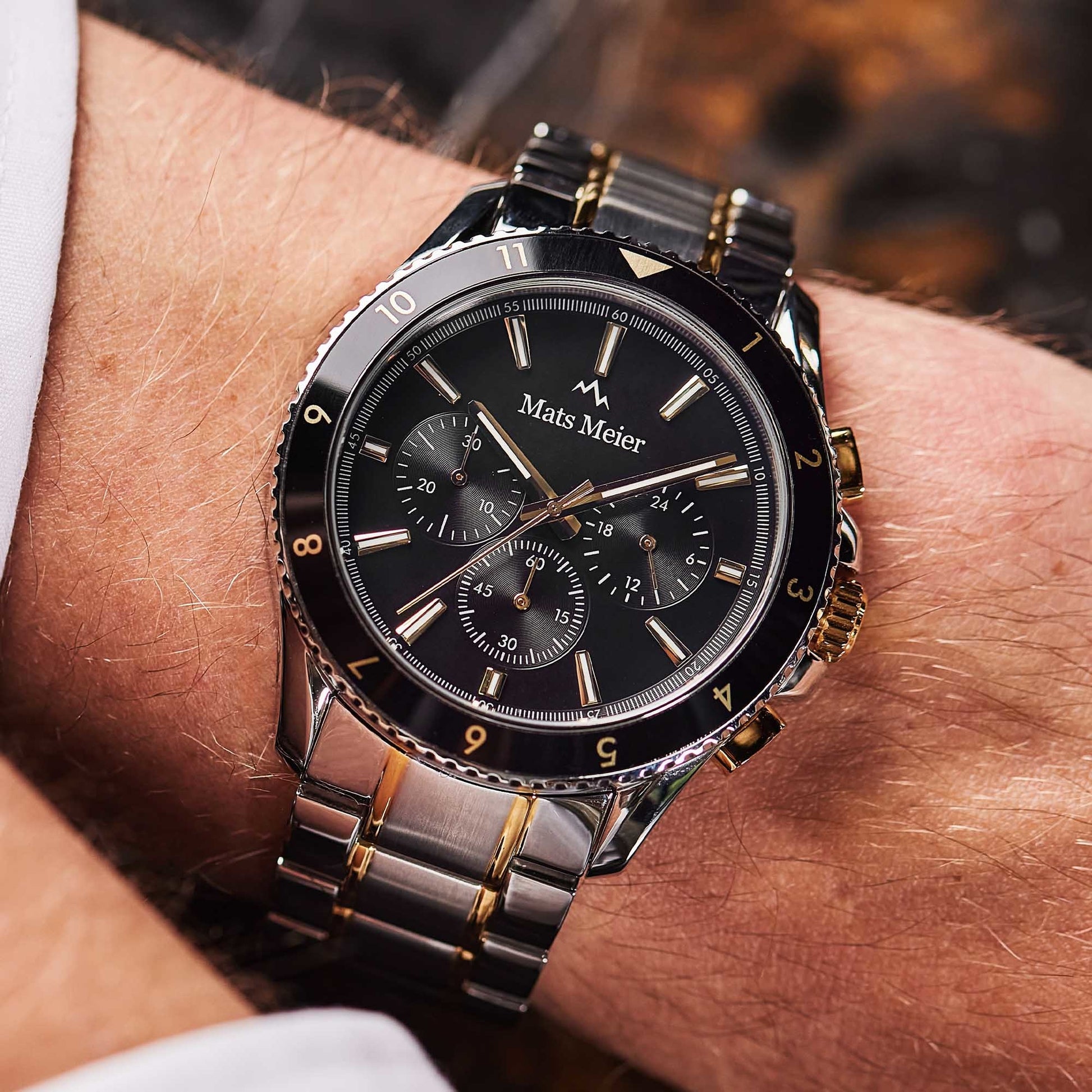 Ponte Dei Salti Chronohraph Mens Watch Silver / Black   