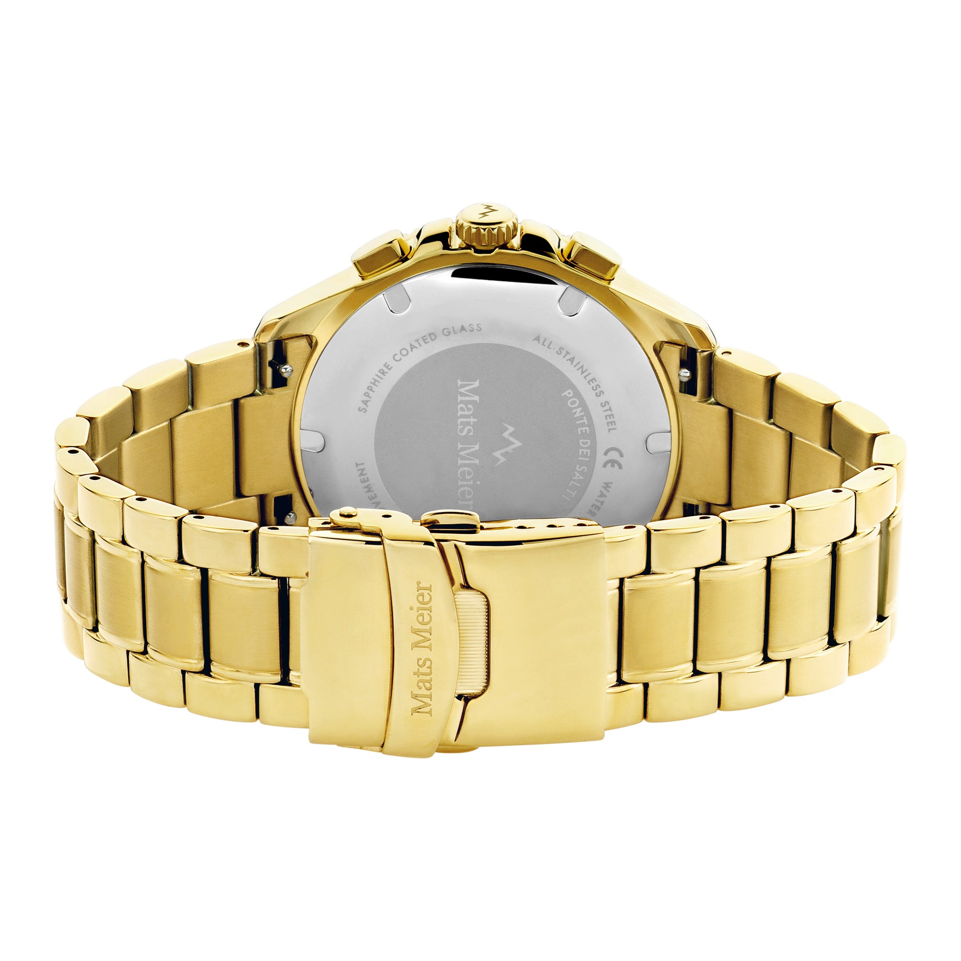 Ponte dei Salti chronograph mens watch gold coloured and black   