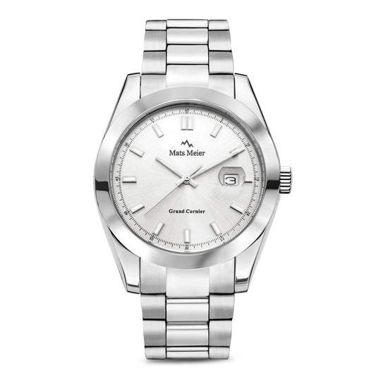 Grand Cornier mens watch silver coloured   