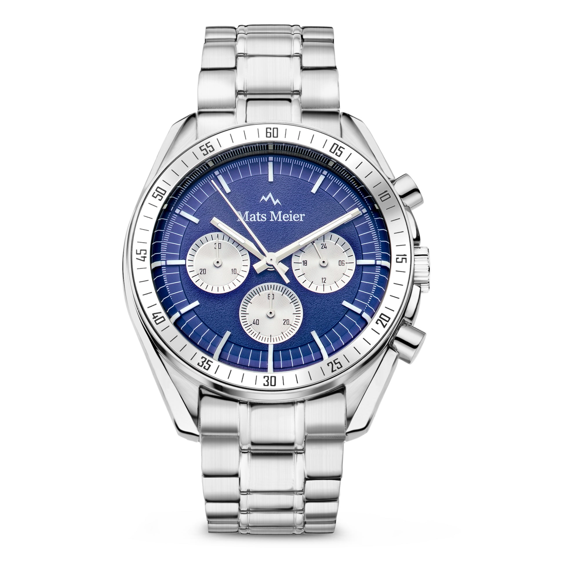 Grand Combin chronograph mens watch and watch box gift set