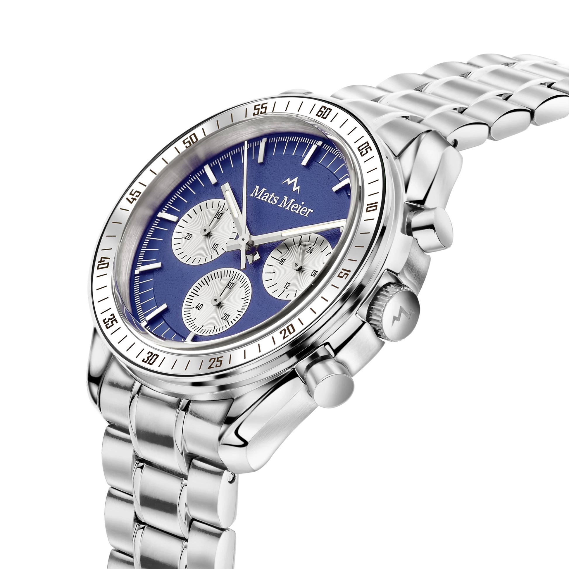Grand Combin chronograph mens watch and watch box gift set