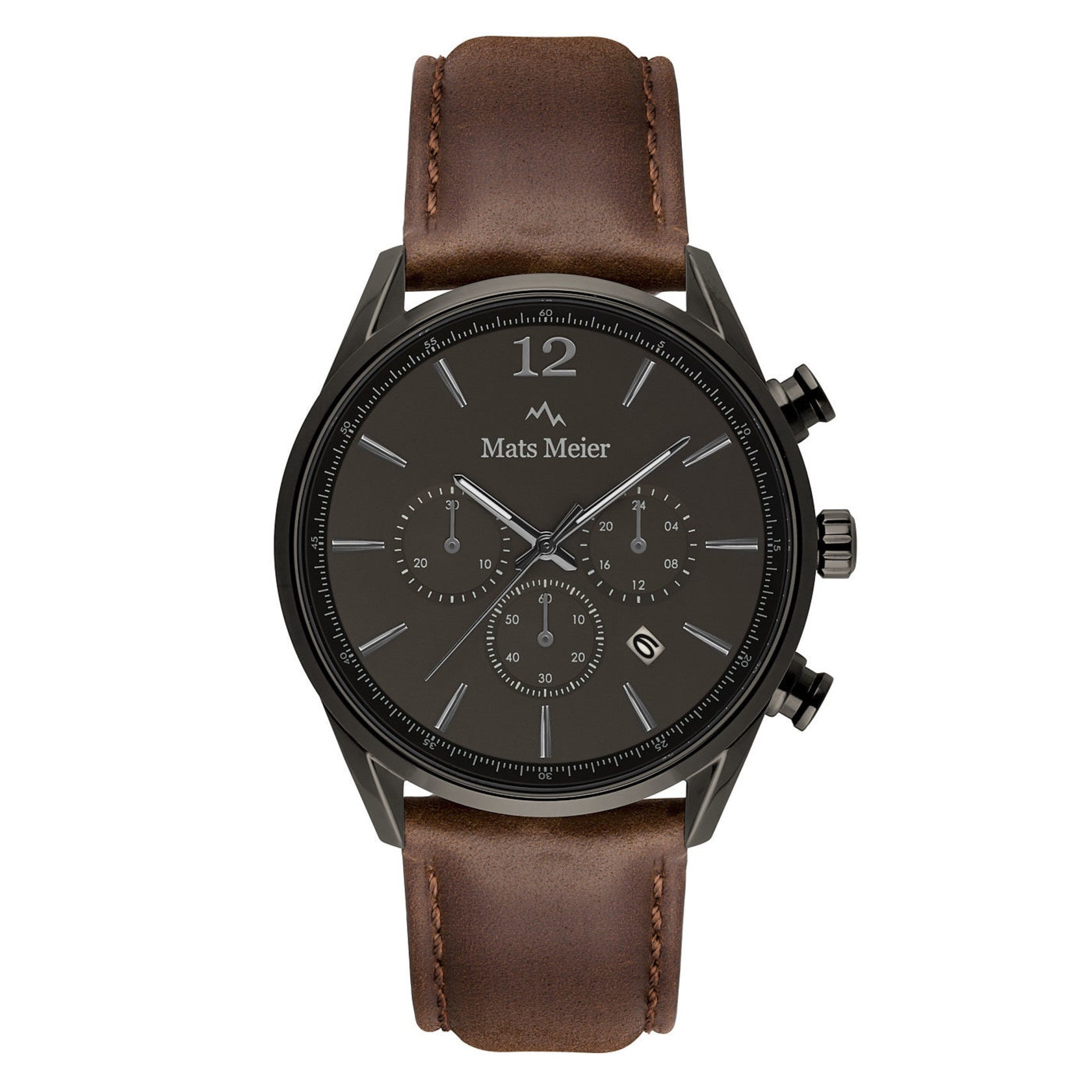 Grand Combin chronograph mens watch and watch box gift set   